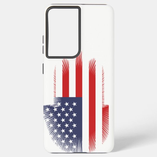 USA-Flagge Samsung Galaxy Hülle (Rückseite)