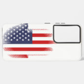 USA-Flagge Samsung Galaxy Hülle (Rückseite (Horizontal))