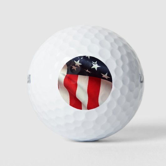 USA-Flagge schließen Golfball (Vorderseite)