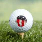 USA-Flagge schließen Golfball (Insitu T-Shirt)