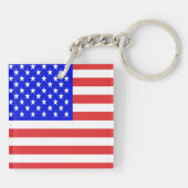 USA-Flagge Schlüsselanhänger (Rückseite)