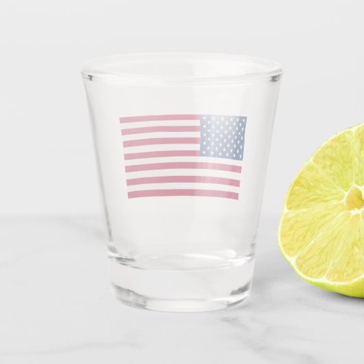 USA-Flagge Schnapsglas (Rückseite)