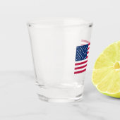 USA-Flagge Schnapsglas (Links)