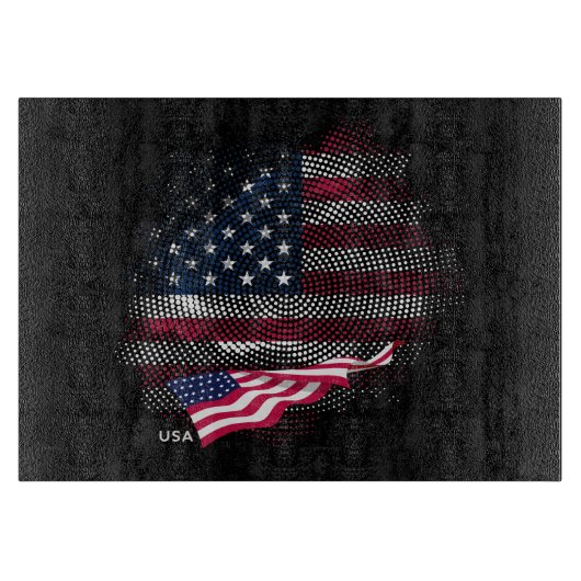 USA-Flagge Schneidebrett (Vorderseite)