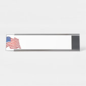 USA-Flagge Schreibtischnamensplakette (Vorderseite )
