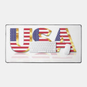 USA-Flagge Schreibtischunterlage (Tastatur & Maus)