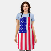 USA-Flagge Schürze (Getragen)