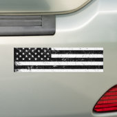 USA-Flagge, Schwarz und Weiß Autoaufkleber (Auf Auto)