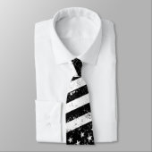 USA-Flagge, Schwarz und Weiß Krawatte (Gebunden)