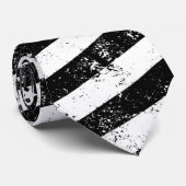 USA-Flagge, Schwarz und Weiß Krawatte (Gerollt)