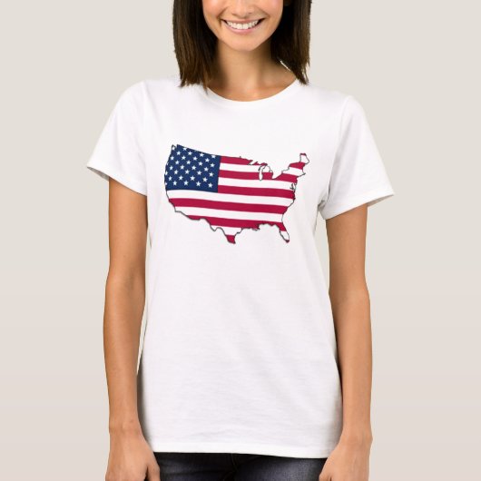 USA-Flagge - Shirt (Vorderseite)