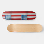 USA-Flagge Skateboard (Horizontal)