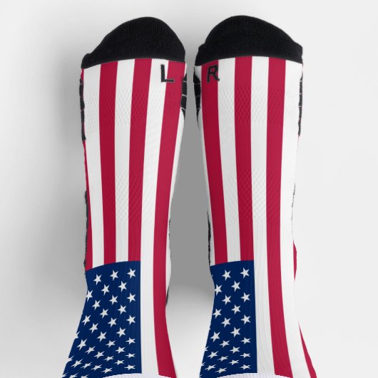usa-Flagge Socken (Oben)