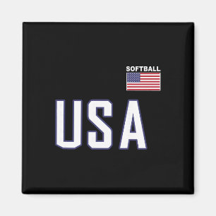 USA-Flagge Softll-Tasche Team-Jersey-Geschenk Ober Magnet