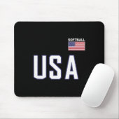 USA-Flagge Softll-Tasche Team-Jersey-Geschenk Ober Mousepad (Mit Mouse)