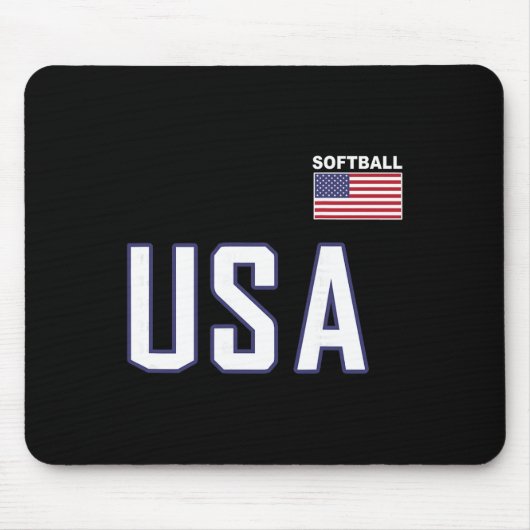 USA-Flagge Softll-Tasche Team-Jersey-Geschenk Ober Mousepad (Vorne)