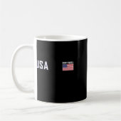 USA-Flagge Softll-Team-Ausrüstung Frauen Männer So Kaffeetasse (Links)