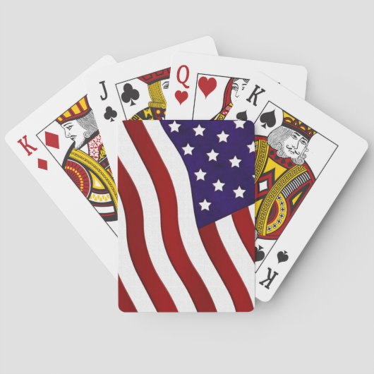 USA-Flagge Spielkarten (Rückseite)