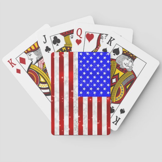 USA-Flagge Spielkarten (Rückseite)
