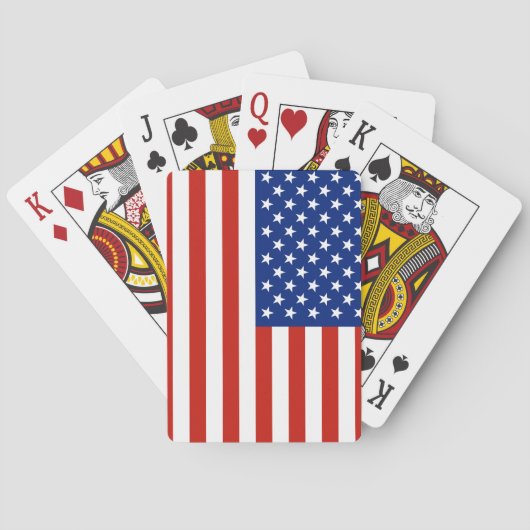 USA-Flagge Spielkarten (Rückseite)