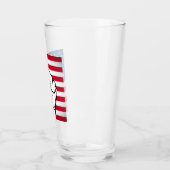 USA-Flagge| Steigende Faust Glas (Links)