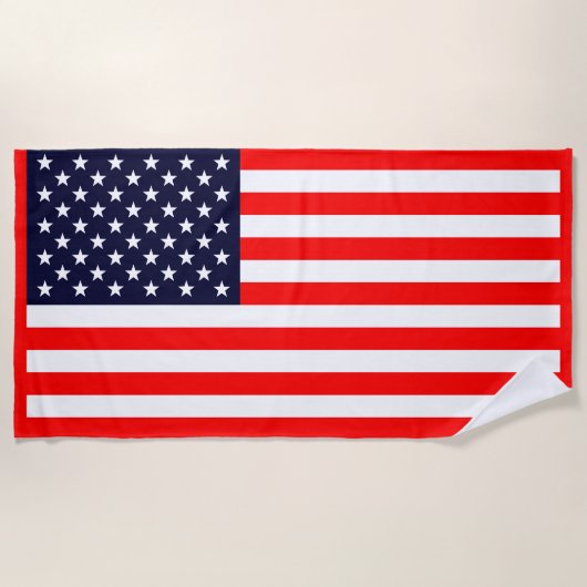 USA-Flagge Strandtuch (Vorderseite)