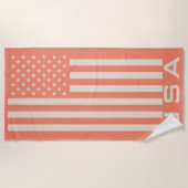 USA-Flagge Strandtuch (Vorderseite)