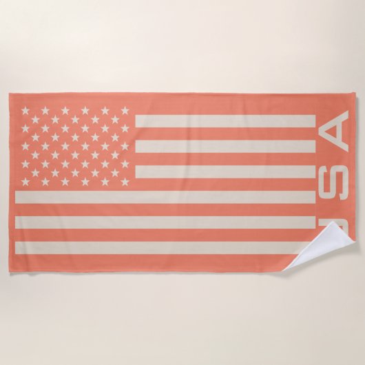 USA-Flagge Strandtuch (Vorderseite)