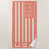 USA-Flagge Strandtuch (Vorderseite)