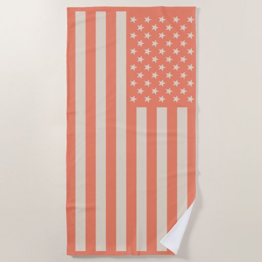 USA-Flagge Strandtuch (Vorderseite)
