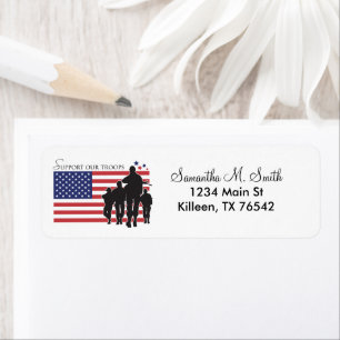 USA-Flagge - stützen Sie unsere Truppen