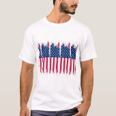USA-Flagge T-Shirt (Vorderseite)