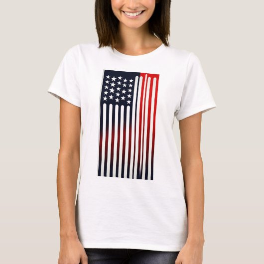 USA-Flagge T-Shirt (Vorderseite)