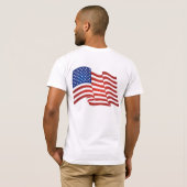 USA-Flagge T-Shirt (Schwarz voll)