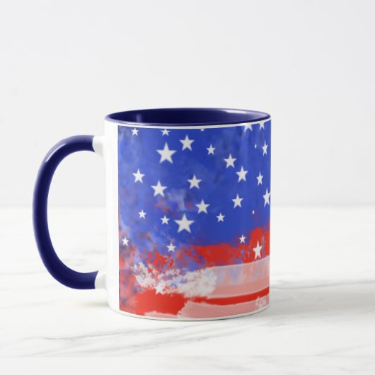 USA-Flagge Tasse (Links)