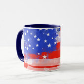 USA-Flagge Tasse (Vorderseite Links)
