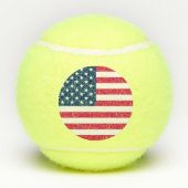 USA-Flagge Tennisbälle (Rückseite)
