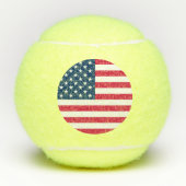 USA-Flagge Tennisbälle (Vorderseite)