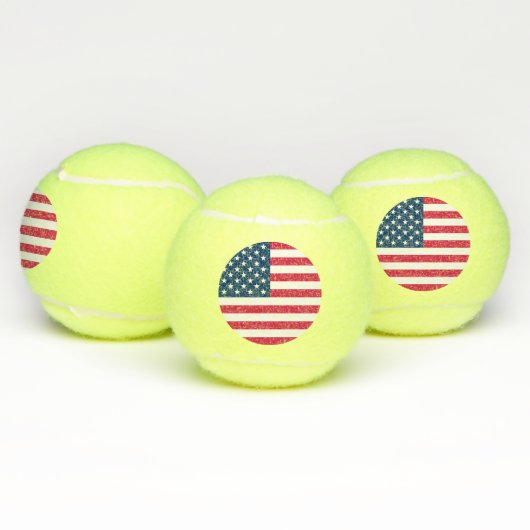 USA-Flagge Tennisbälle (Multi)