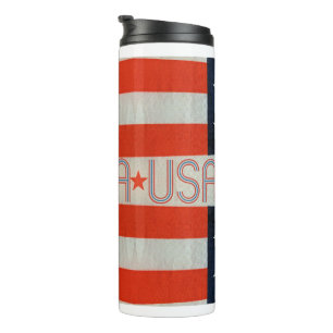 USA-Flagge Thermosbecher