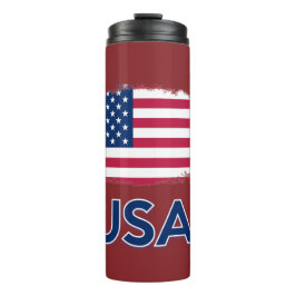 USA-Flagge Thermosbecher