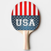USA-Flagge Tischtennis Schläger (Rückseite)