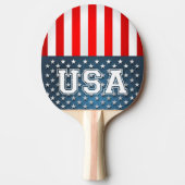 USA-Flagge Tischtennis Schläger (Vorderseite)