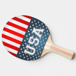 USA-Flagge Tischtennis Schläger