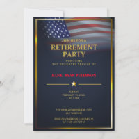 USA-Flagge | transparent | Goldrahmen | Luxury Blu