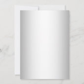 USA-Flagge | transparent | Goldrahmen | Luxus Whit Einladung (Rückseite)