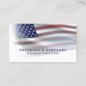 USA-Flagge | Transparente Einstufung | weiß Visitenkarte (Vorderseite)