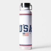 USA-Flagge Trinkflasche (Rückseite)