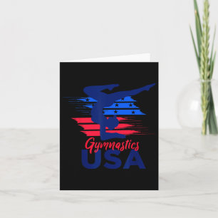 USA-Flagge Turnen USA-Unterstützung  Karte
