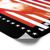 USA Flagge und Adler Poster (Ecke)